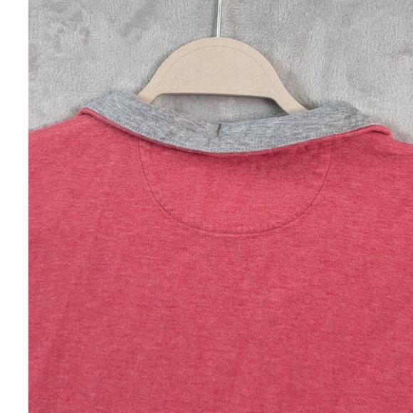 Ralph Lauren Polo red Long Sleeve 1/4 Button Pullover Sweater Men's 2XL Logo - Picture 8 of 12